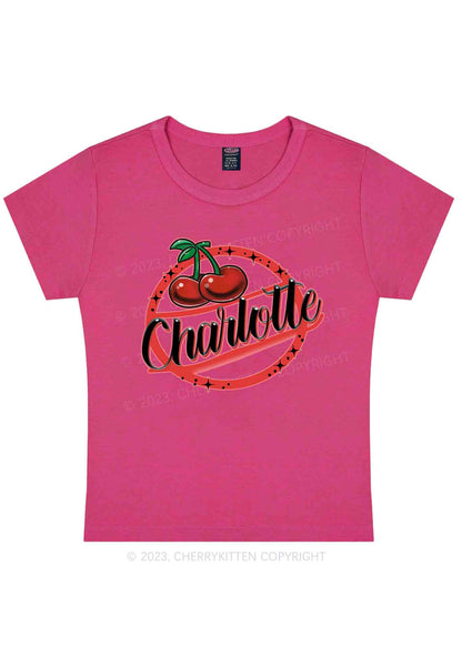 Curvy Charlotte Cherry Y2K Baby Tee Cherrykitten