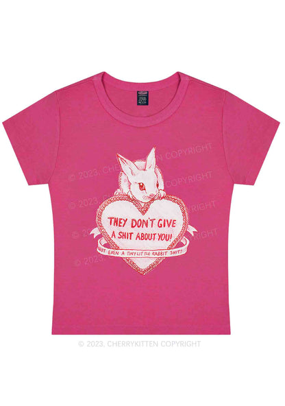 Curvy They Don't Give A Shxt About You Y2K Baby Tee Cherrykitten