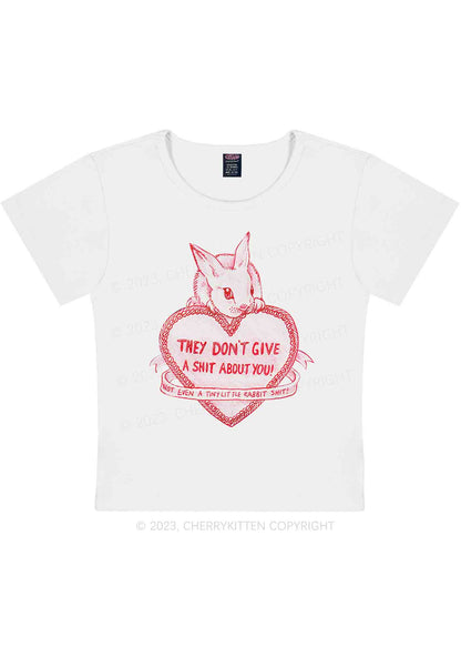 Curvy They Don't Give A Shxt About You Y2K Baby Tee Cherrykitten
