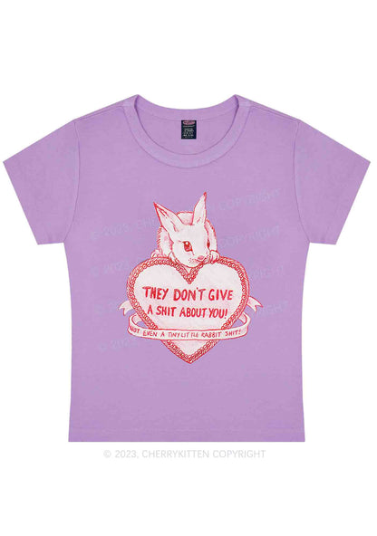 Curvy They Don't Give A Shxt About You Y2K Baby Tee Cherrykitten