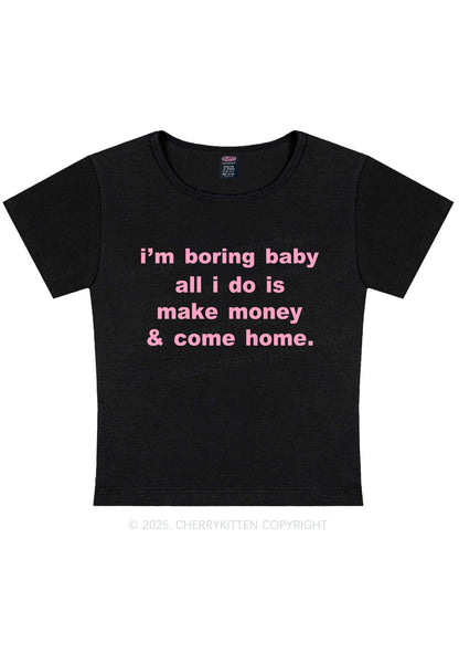 Im Boring Baby Y2K Baby Tee Cherrykitten