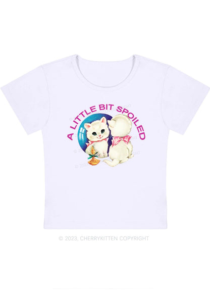 A Little Bit Spoiled Y2K Baby Tee Cherrykitten