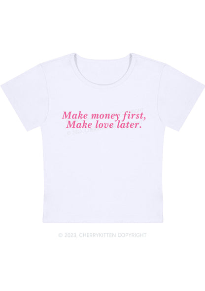 Curvy Make Money First Baby Tee Cherrykitten