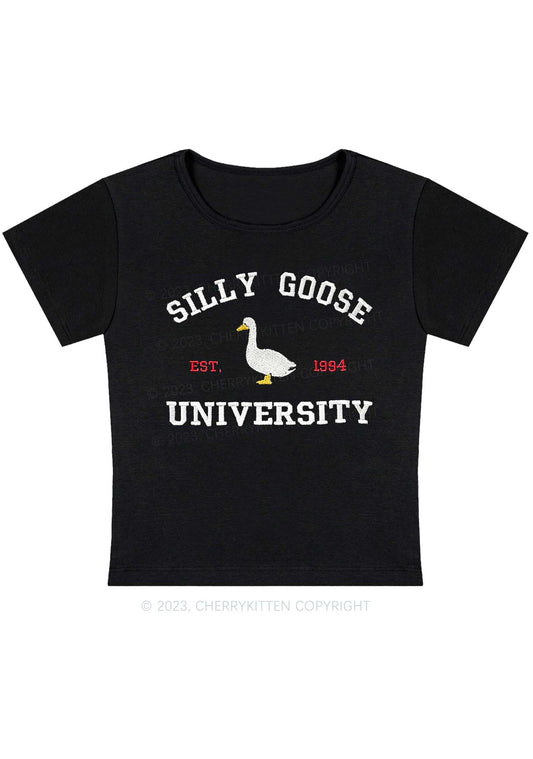 Silly Goose University EST 1994 Y2K Baby Tee Cherrykitten