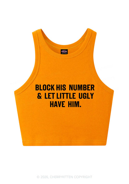 Let Little Ugly Have Him Y2K Crop Tank Top Cherrykitten
