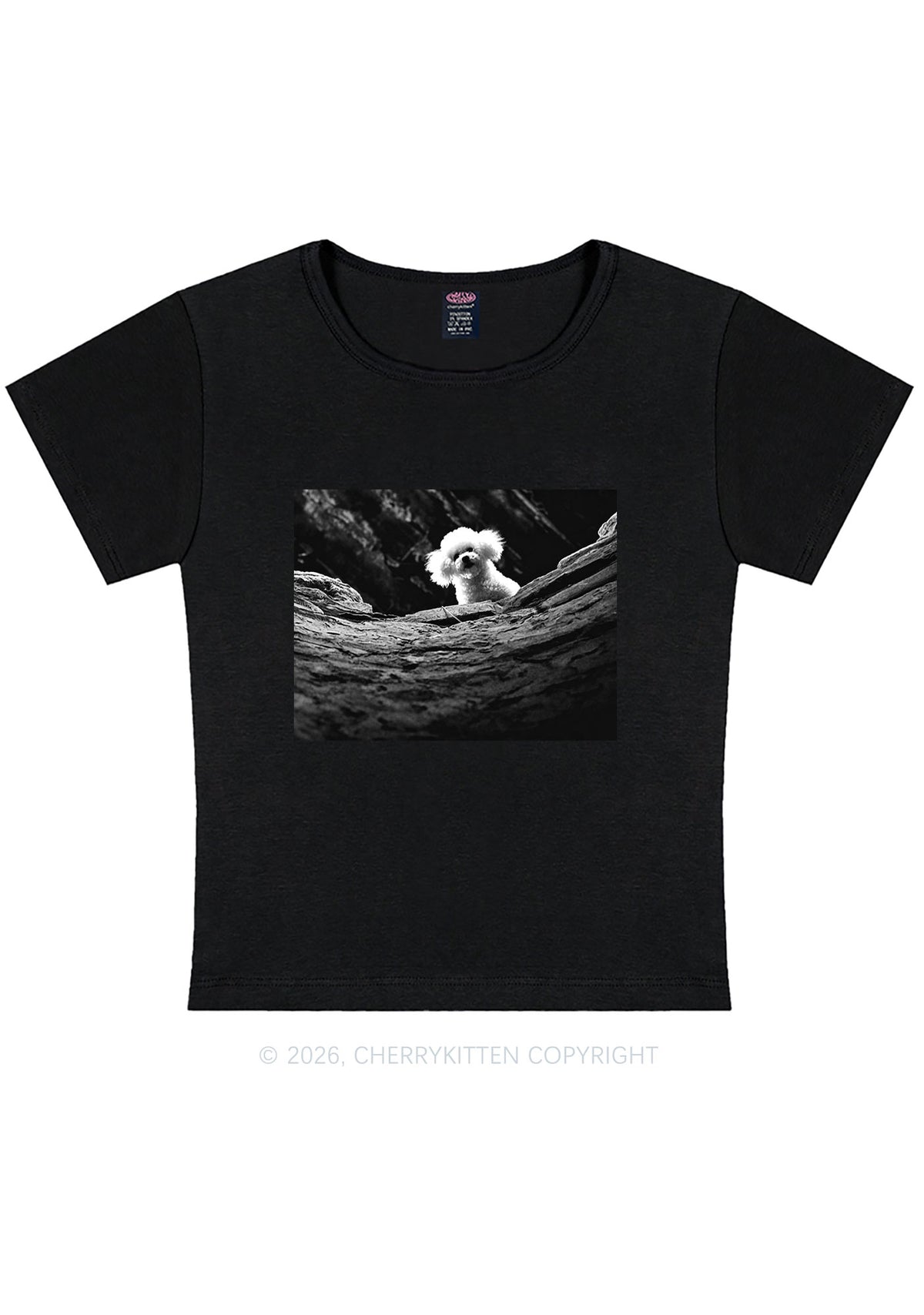 Halloween Bichon Frise Dog Y2K Baby Tee Cherrykitten