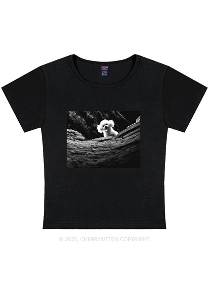 Halloween Bichon Frise Dog Y2K Baby Tee Cherrykitten