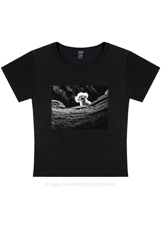 Halloween Bichon Frise Dog Y2K Baby Tee Cherrykitten