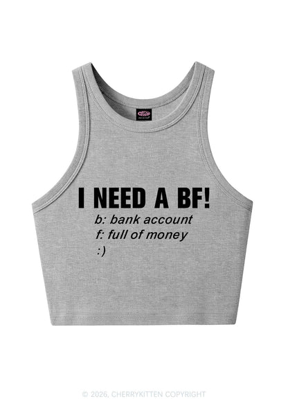 I Need A BF Y2K Crop Tank Top Cherrykitten