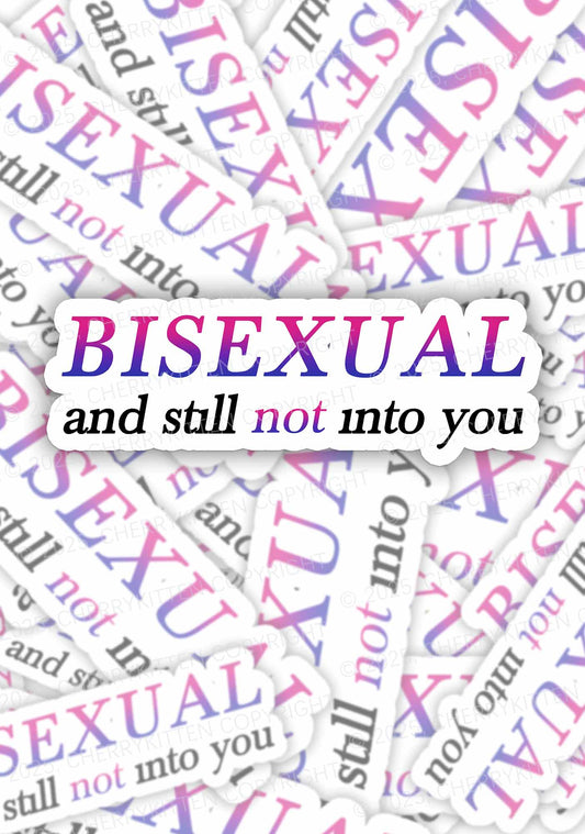 Bisexual And Still Not Into You Pride 1Pc Y2K Sticker Cherrykitten