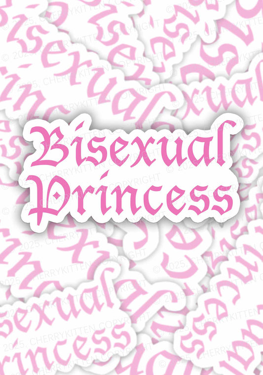 Bisexual Princess Pride 1Pc Y2K Sticker Cherrykitten