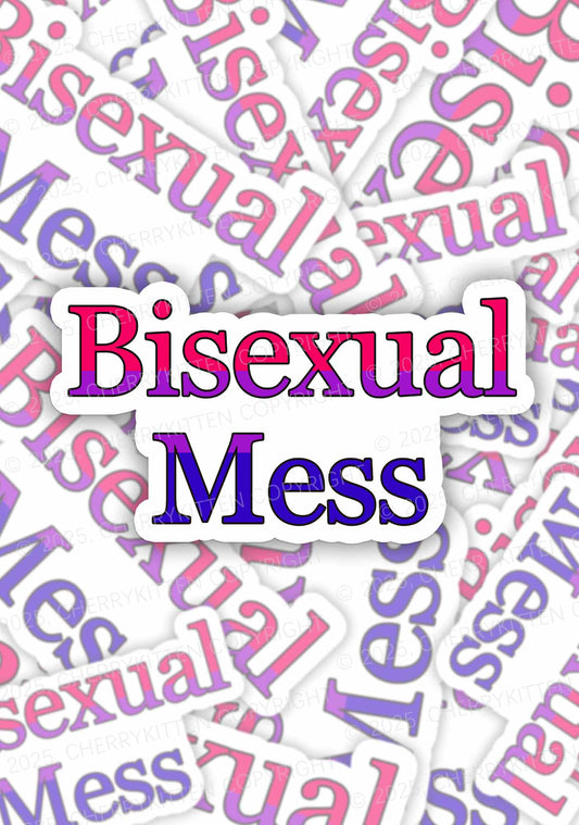 Bisexual Mess Pride 1Pc Y2K Sticker Cherrykitten