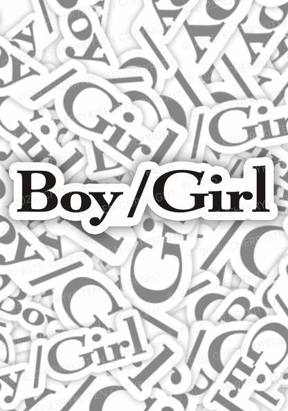 Boy Or Girl Pride 1Pc Y2K Sticker Cherrykitten