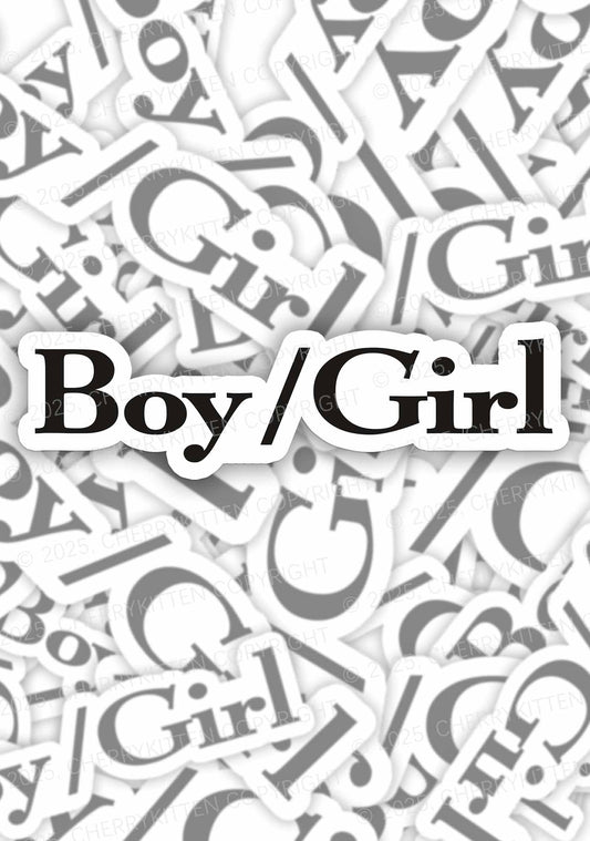 Boy Or Girl Pride 1Pc Y2K Sticker Cherrykitten