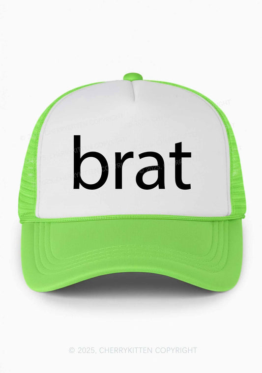 Brat Y2K Colorblock Trucker Hat Cherrykitten