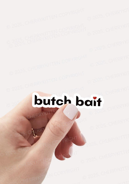 Butch Bait Heart Pride 1Pc Y2K Sticker Cherrykitten