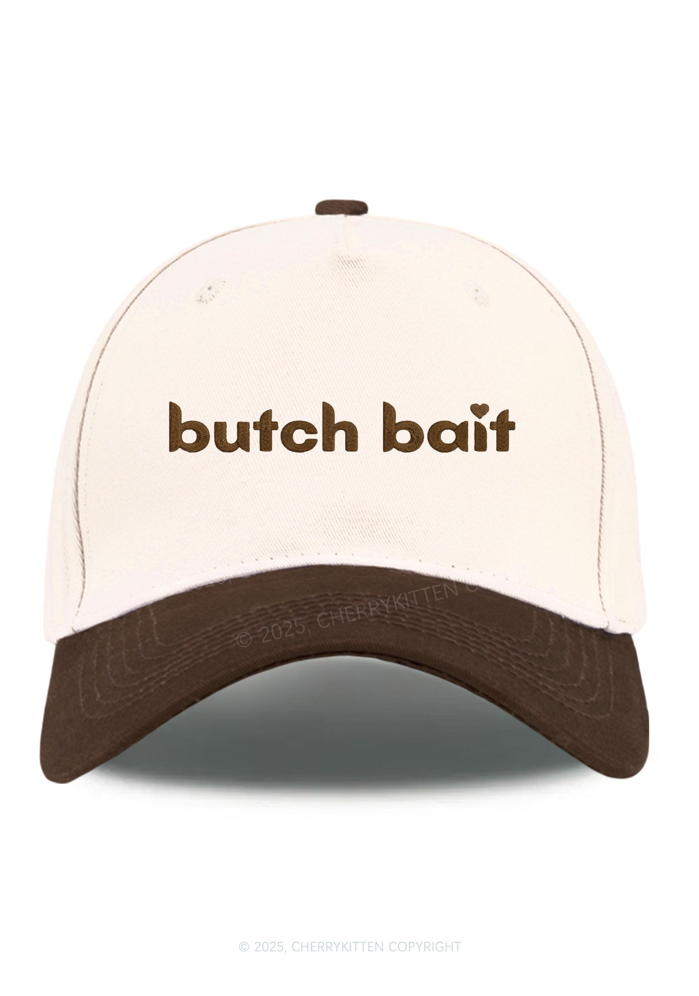 Embroidered Butch Bait Pride Y2K Color Block Baseball Cap Cherrykitten