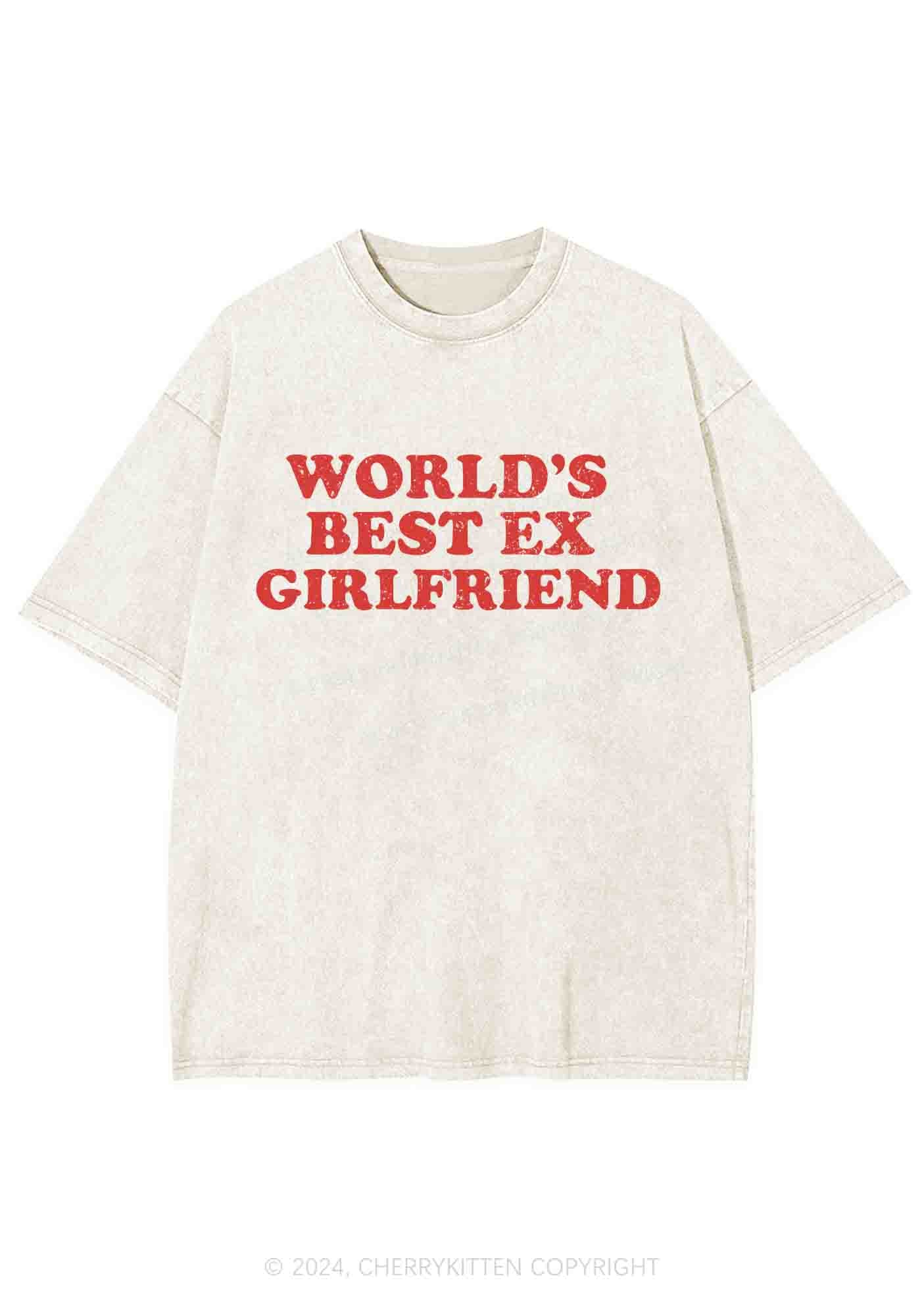 Best Ex Girlfriend Y2K Washed Tee Cherrykitten