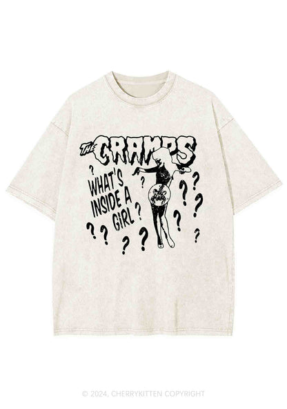 What's Inside A Girl Y2K Washed Tee Cherrykitten