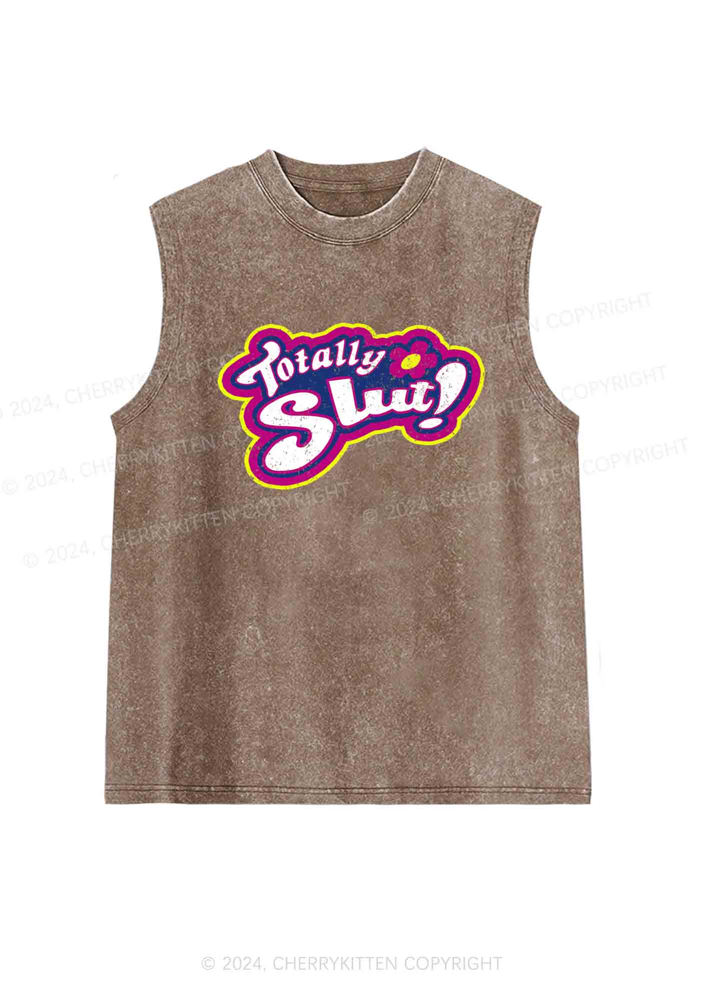 Totally Slxt Y2K Washed Tank Cherrykitten