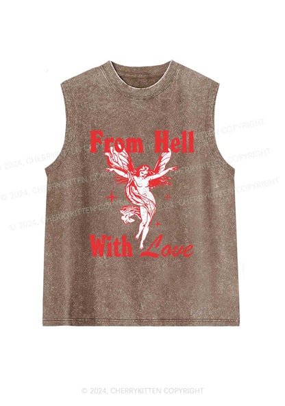 From Hall With Love Y2K Washed Tank Cherrykitten