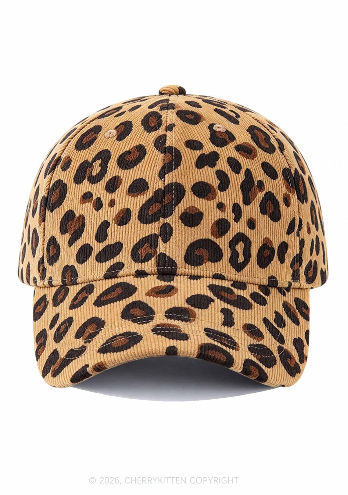 Corduroy Leopard Y2K Baseball Cap Cherrykitten