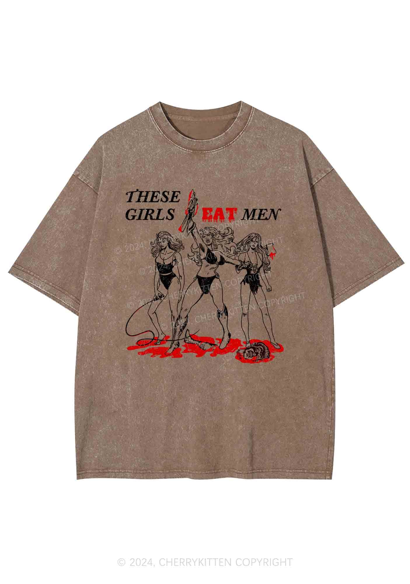 These Girls Eat Men Y2K Washed Tee Cherrykitten