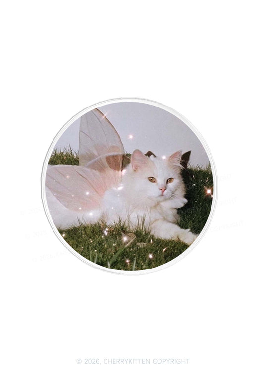 Fairy Cat Y2K Magnetic Phone Grip Holder Cherrykitten