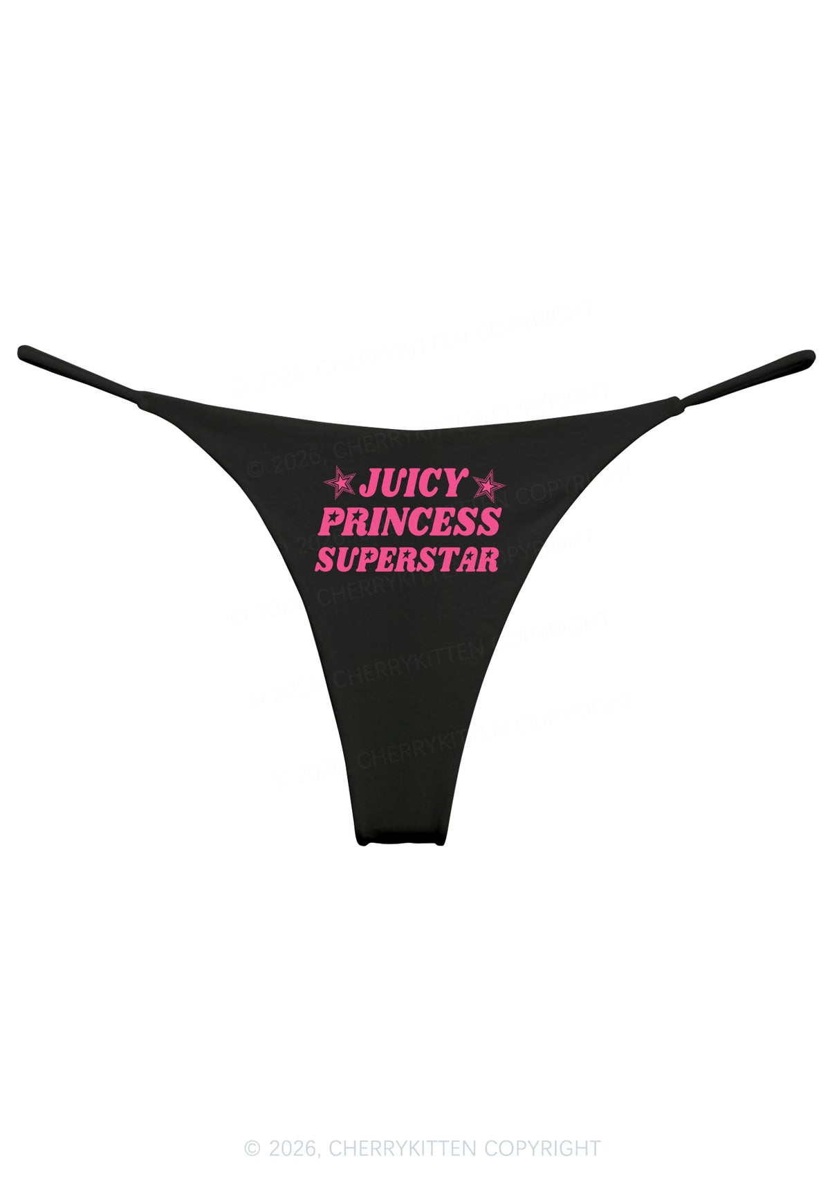 Juicy Princess Superstar Y2K Bikini String Thong Cherrykitten