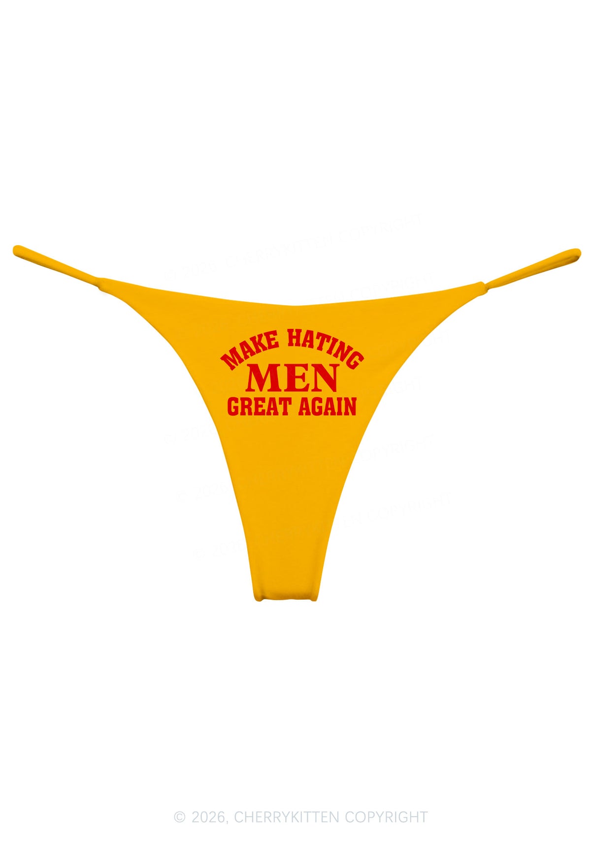 Make Hating Men Great Again Y2K Bikini String Thong Cherrykitten