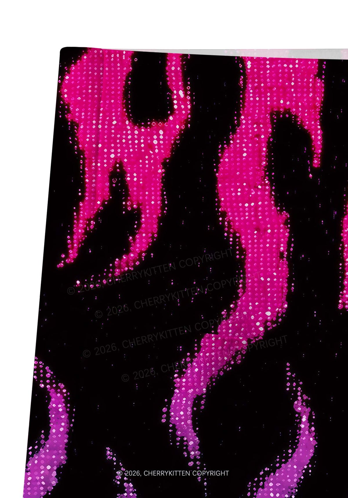 Bisexual Flame Pride Y2K Print Gym Shorts Cherrykitten