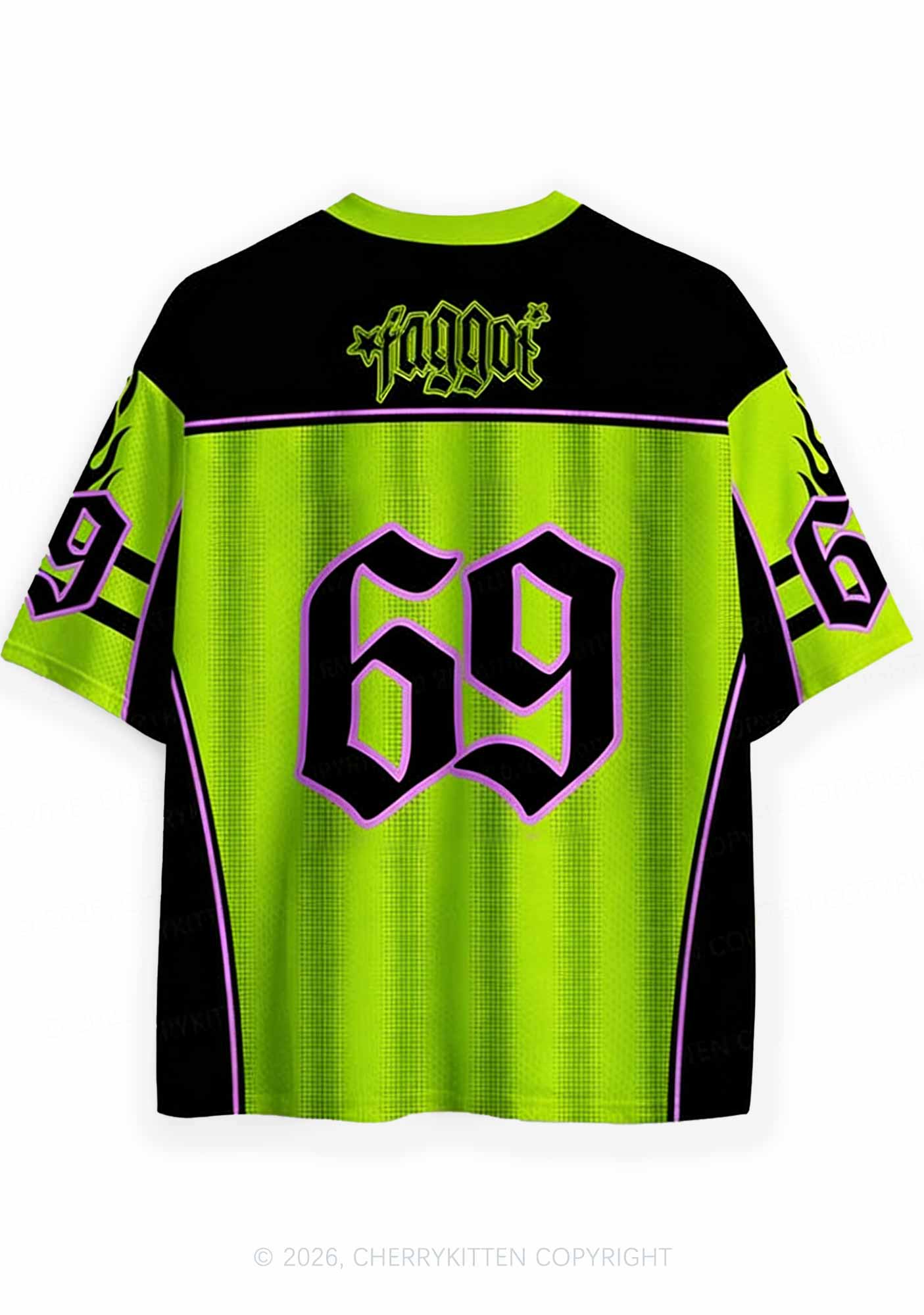 Faggot Stars Pride Y2K Sport Jersey Shirts Cherrykitten