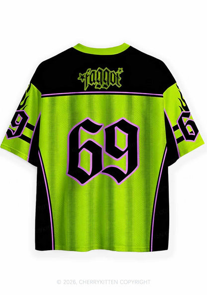 Faggot Stars Pride Y2K Sport Jersey Shirts Cherrykitten