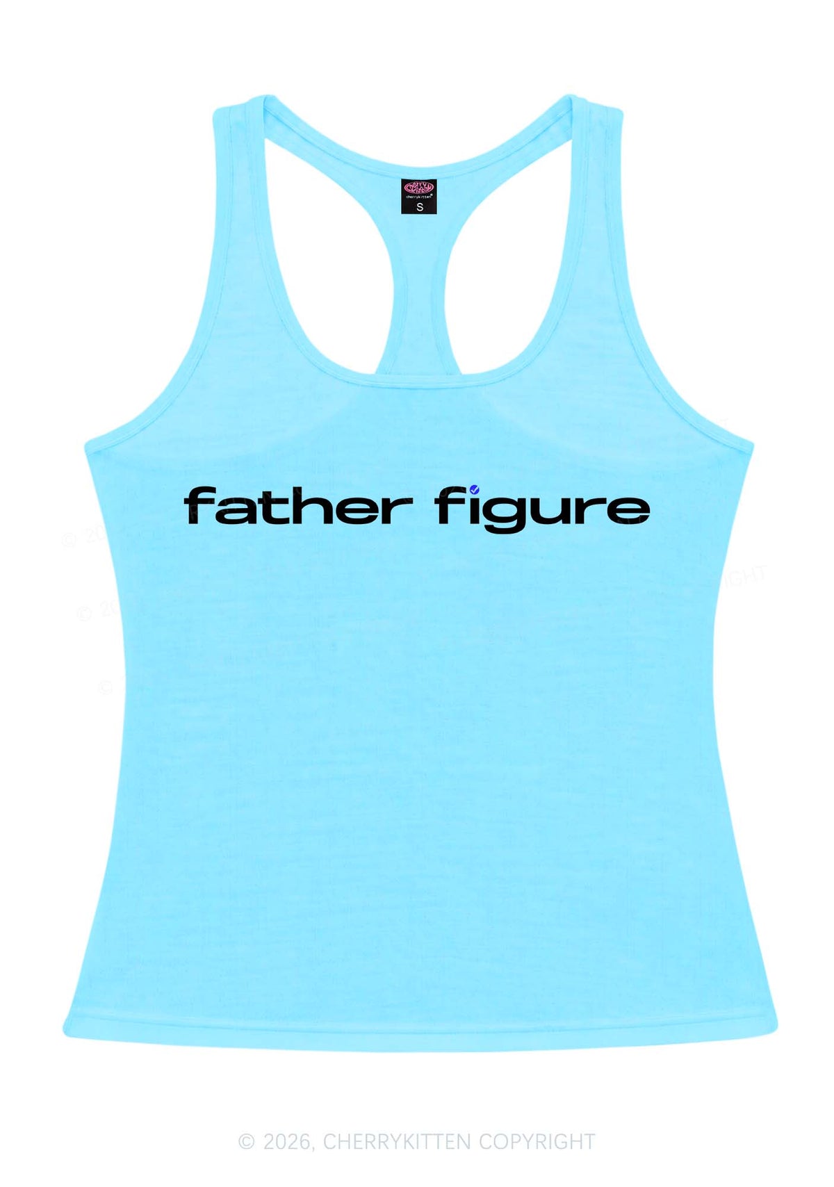 Father Figure Y2K Women Racerback Tank Top Cherrykitten