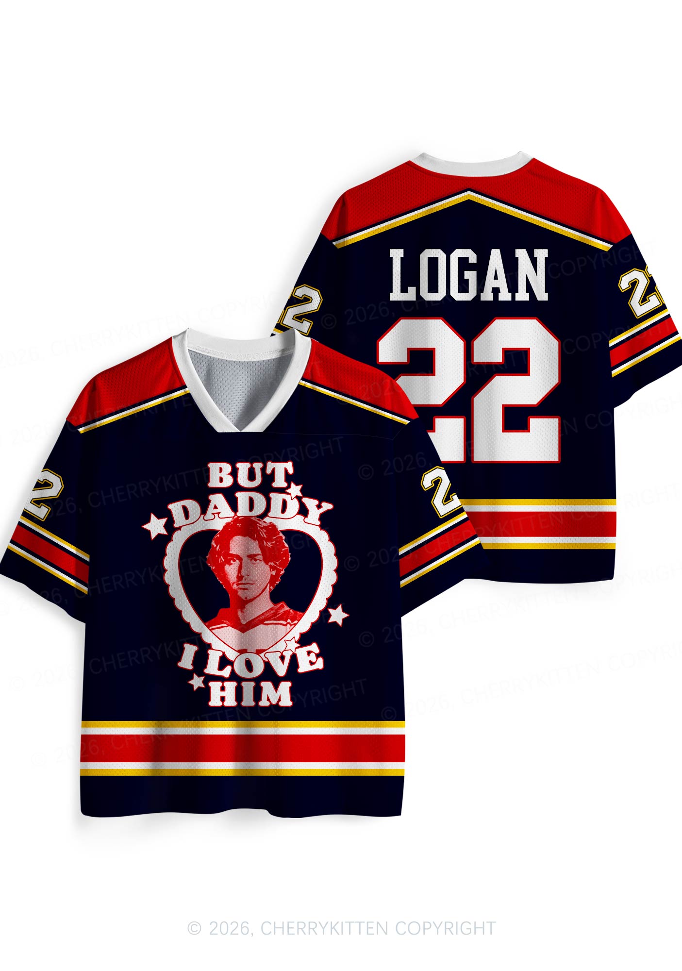 But Daddy I Love Him JL Y2K Sport Jersey Shirts Cherrykitten