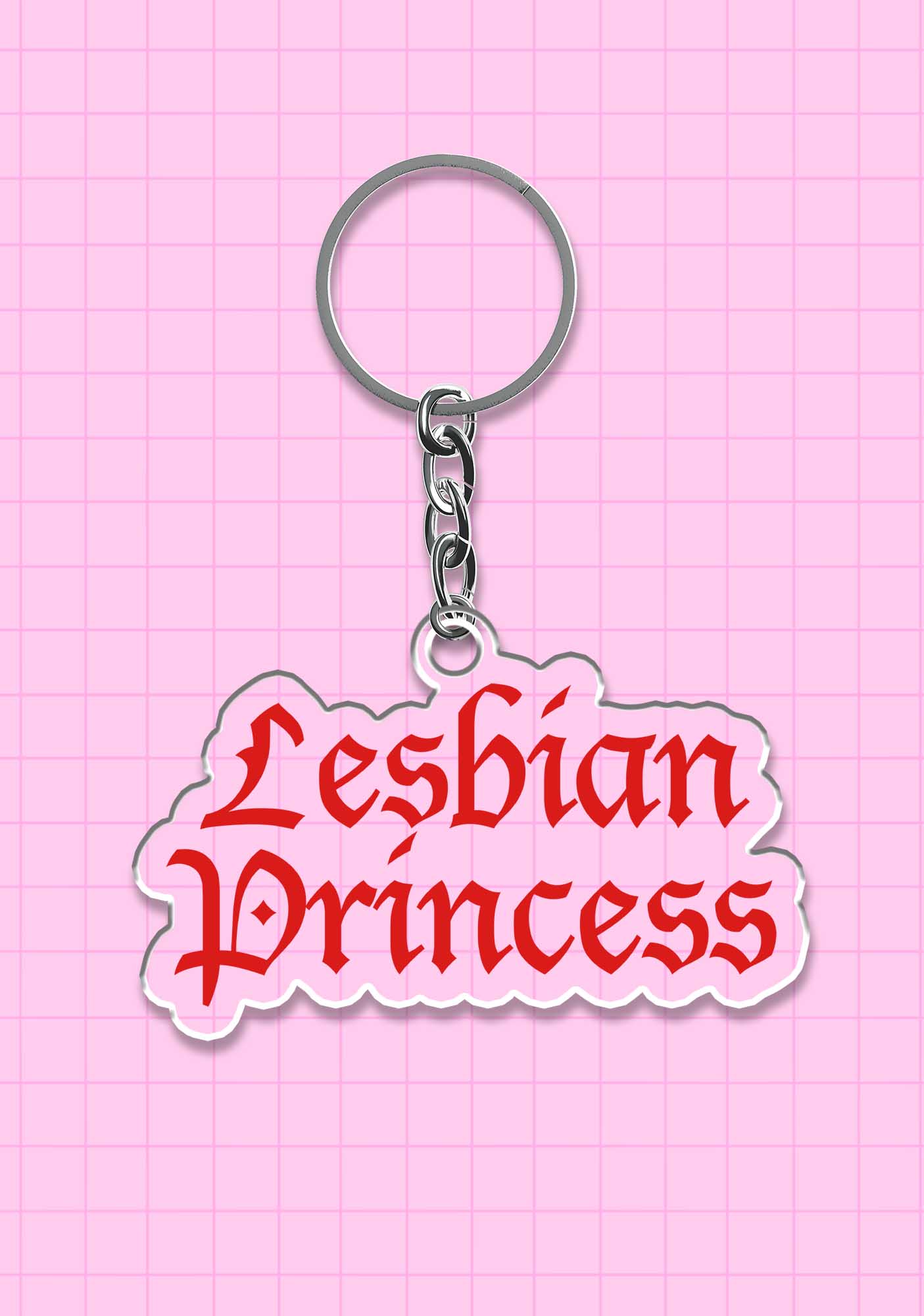 Lesbian Princess 1Pc Y2K Keychain Cherrykitten