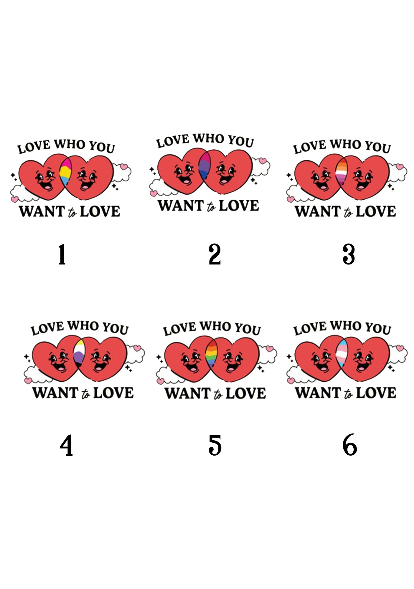 Love Who You Want To Love Six Flags Y2K Baby Tee