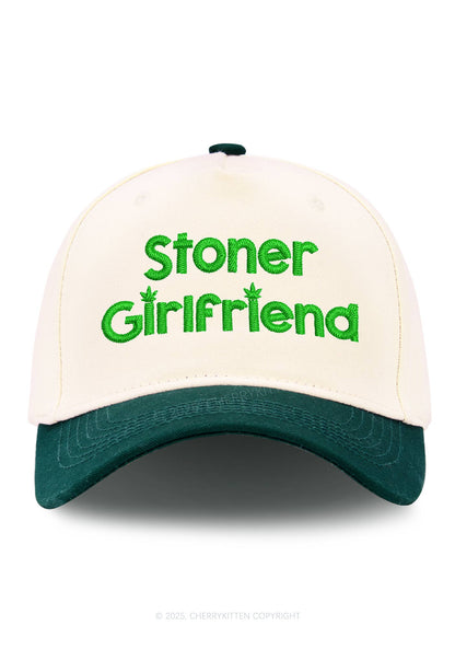 Stoner Girlfriend Y2K Color Block Baseball Cap Cherrykitten