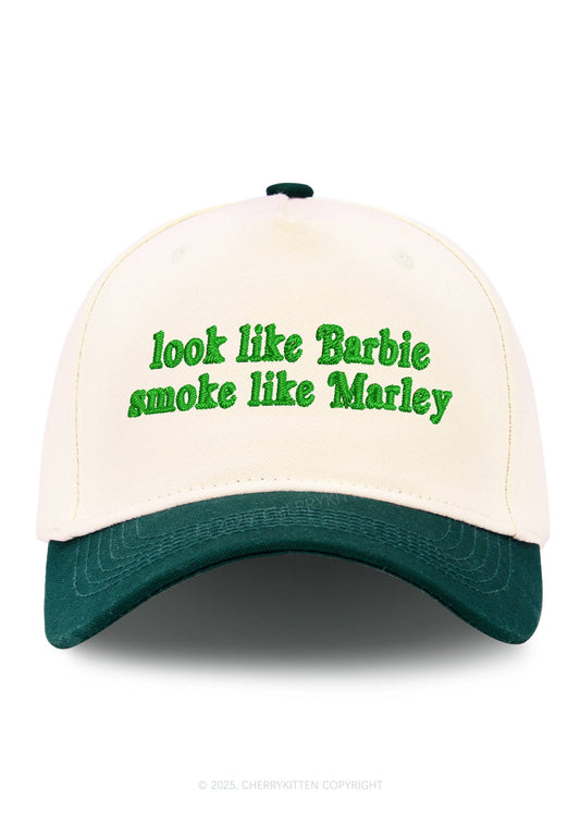 Smoke Like Marley Y2K Color Block Baseball Cap Cherrykitten