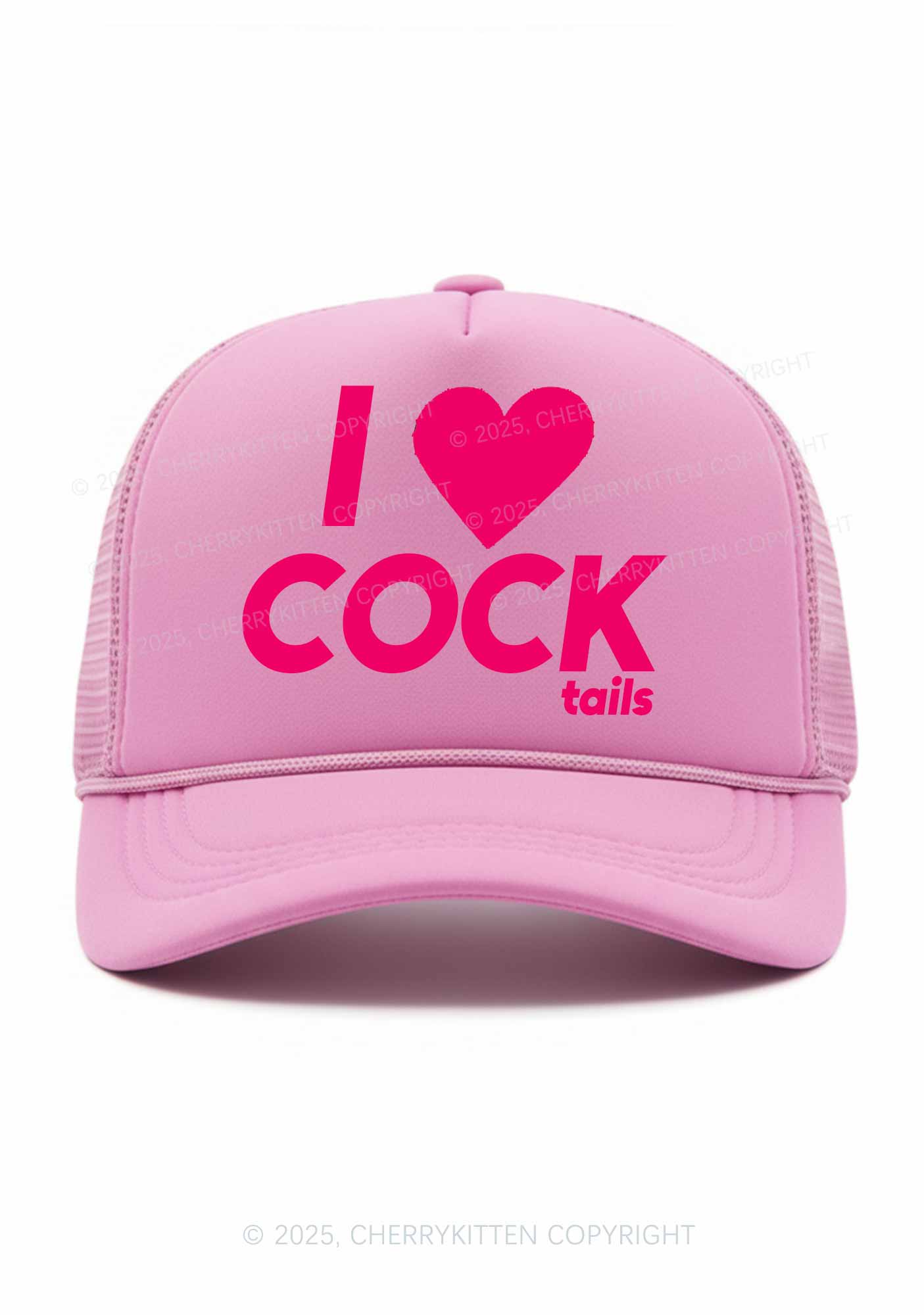 I Love Cocktails Y2K Trucker Hat Cherrykitten