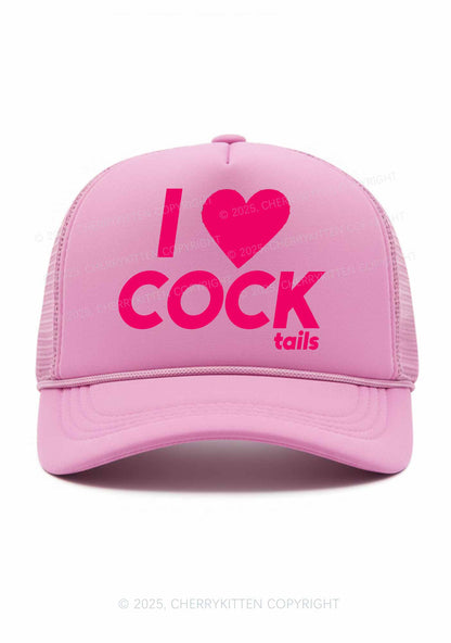 I Love Cocktails Y2K Trucker Hat Cherrykitten