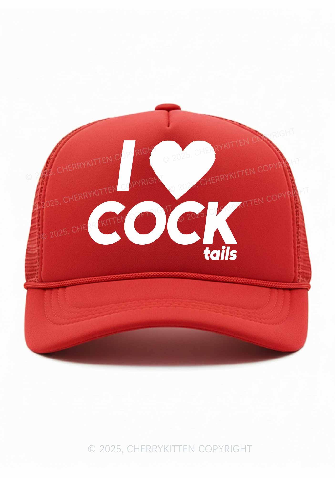 I Love Cocktails Y2K Trucker Hat Cherrykitten