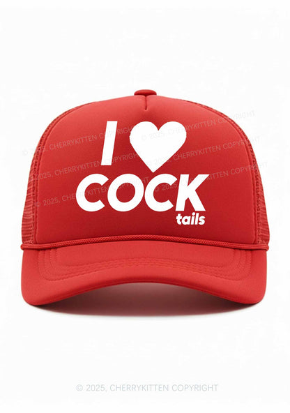 I Love Cocktails Y2K Trucker Hat Cherrykitten