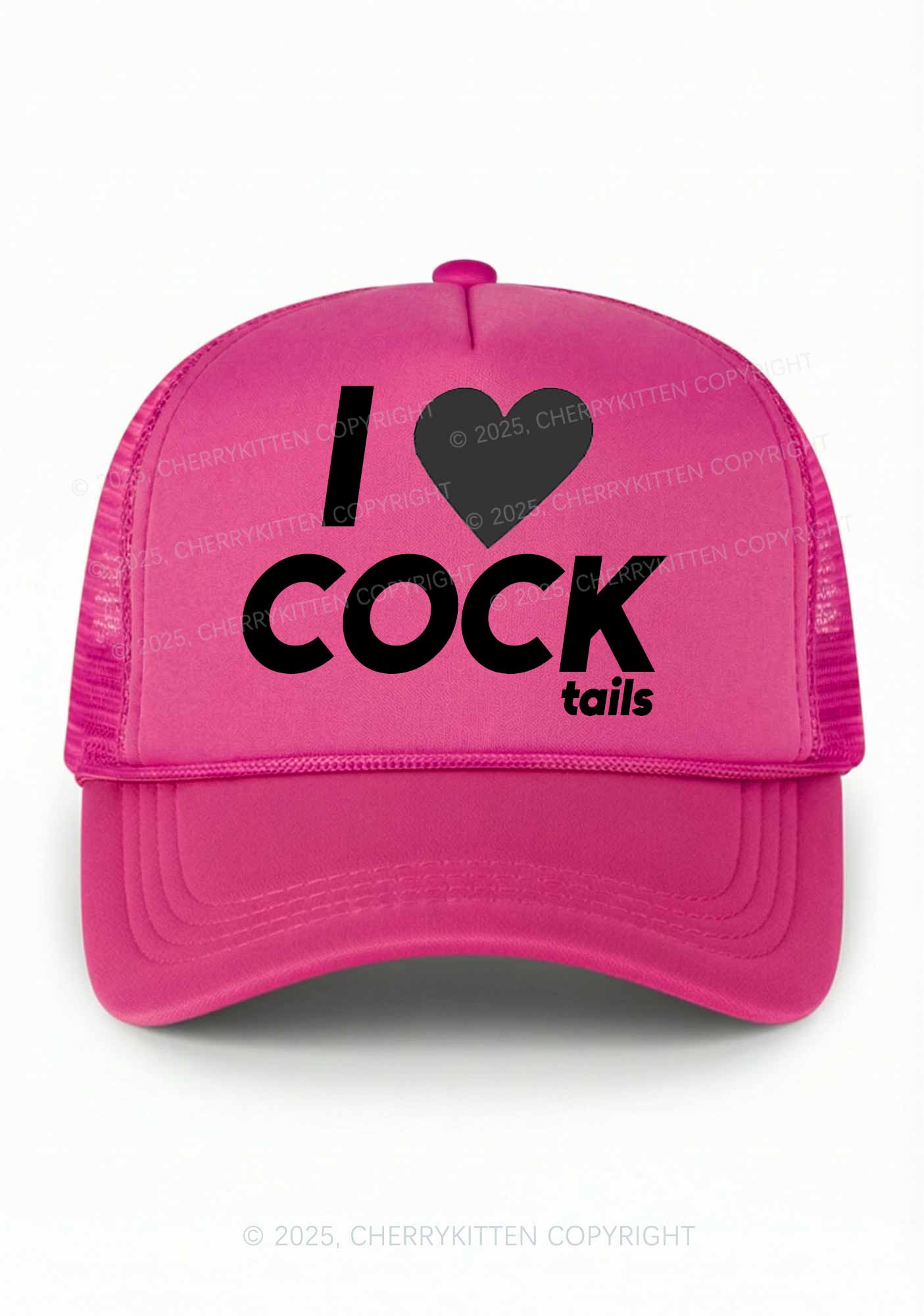 I Love Cocktails Y2K Trucker Hat Cherrykitten