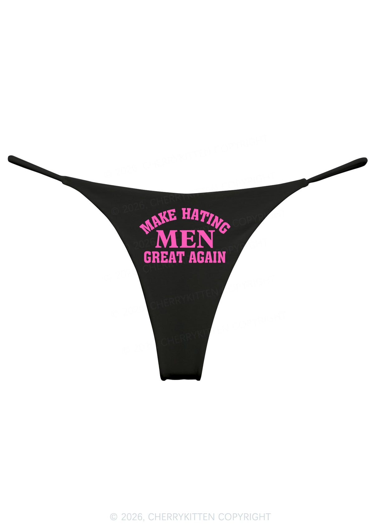 Make Hating Men Great Again Y2K Bikini String Thong Cherrykitten