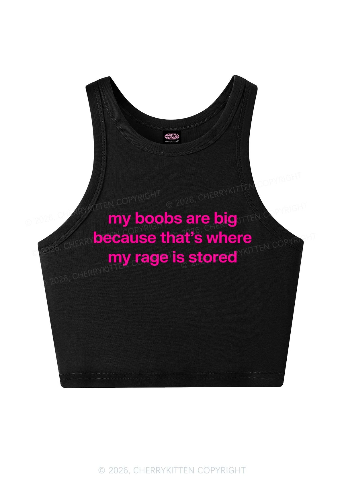 My Bxxbs Stored Rage Y2K Crop Tank Top Cherrykitten