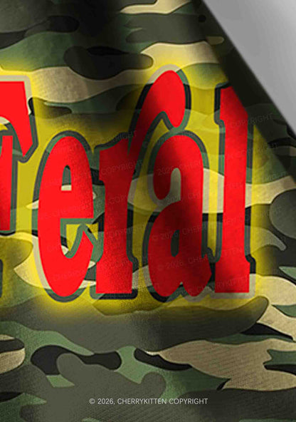 Feral Camo Y2K Print Headband Cherrykitten