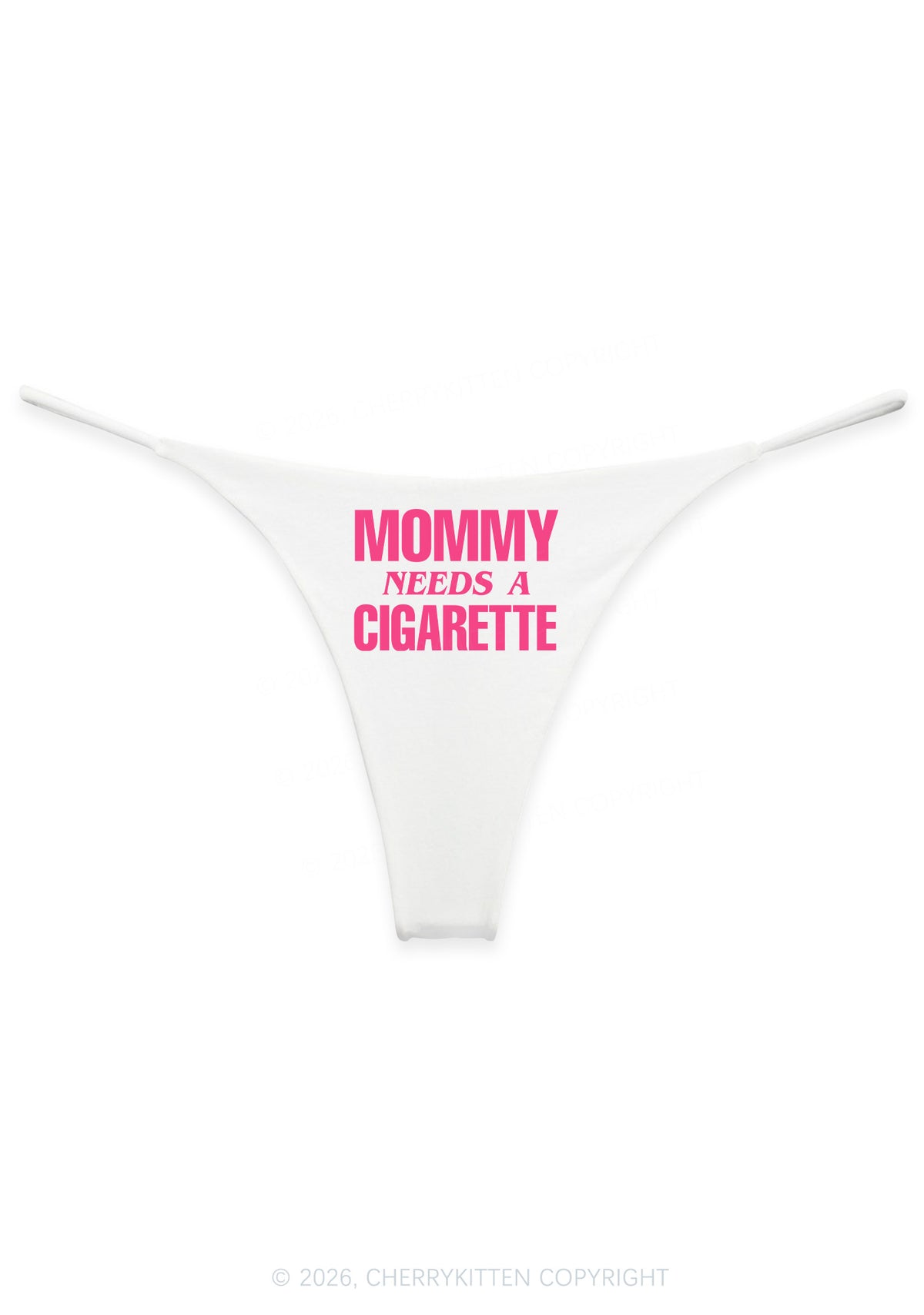 Mommy Needs A Cigarette Y2K Bikini String Thong Cherrykitten