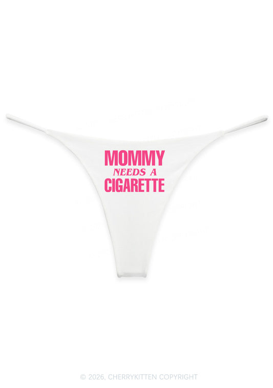 Mommy Needs A Cigarette Y2K Bikini String Thong Cherrykitten