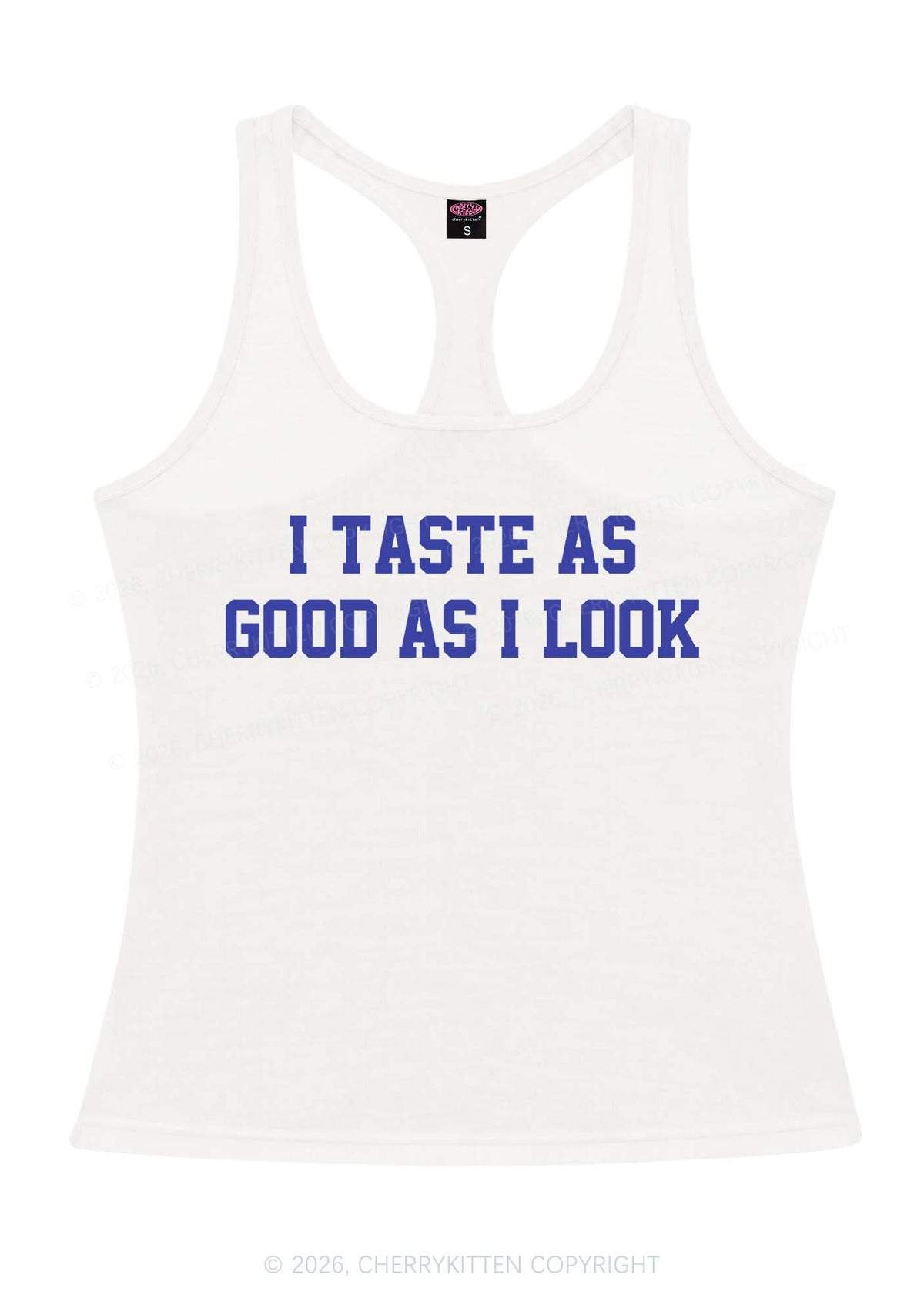 Taste Good Y2K Women Racerback Tank Top Cherrykitten